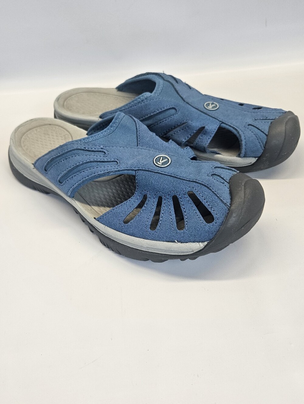 Keen Rose Slides Sandals Womens 10 Blue Gray Outdoor Camping Water Slip On